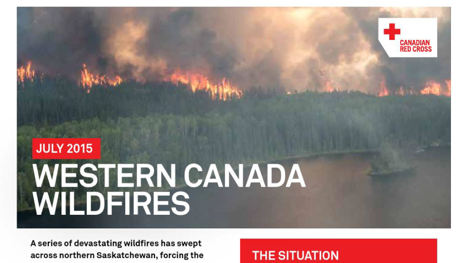 Canadian Red Cross provides relief as Saskatchewan fires force 13,000 from homes